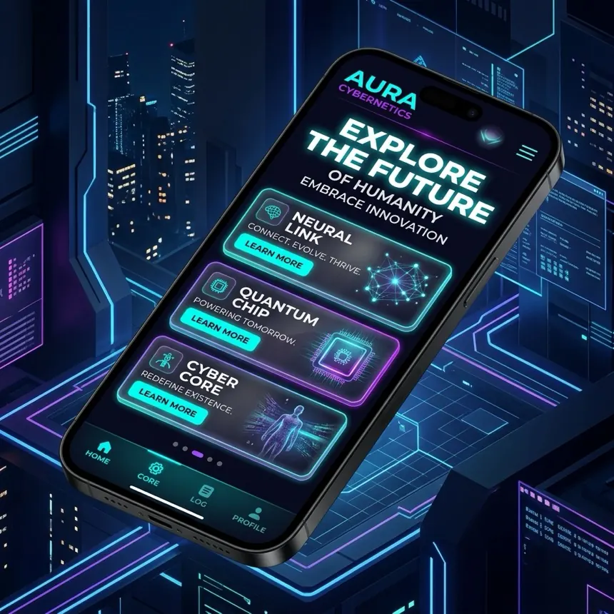 ALINKS mobile mini-site preview on phone